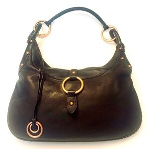 KATE LANDRY Brown Large
Leather Hobo Shoulder Handbag